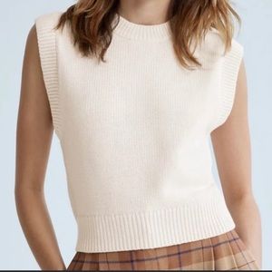 Wilfred Cream Sleeveless Sweater
